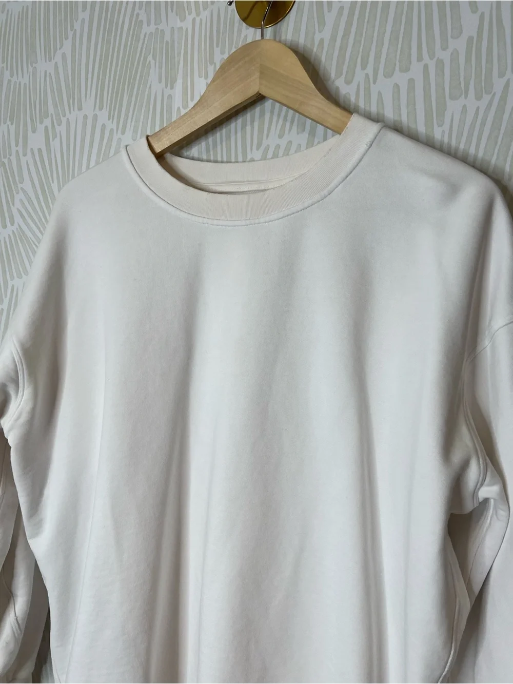 Lululemon Perfectly Oversized Crew in off white